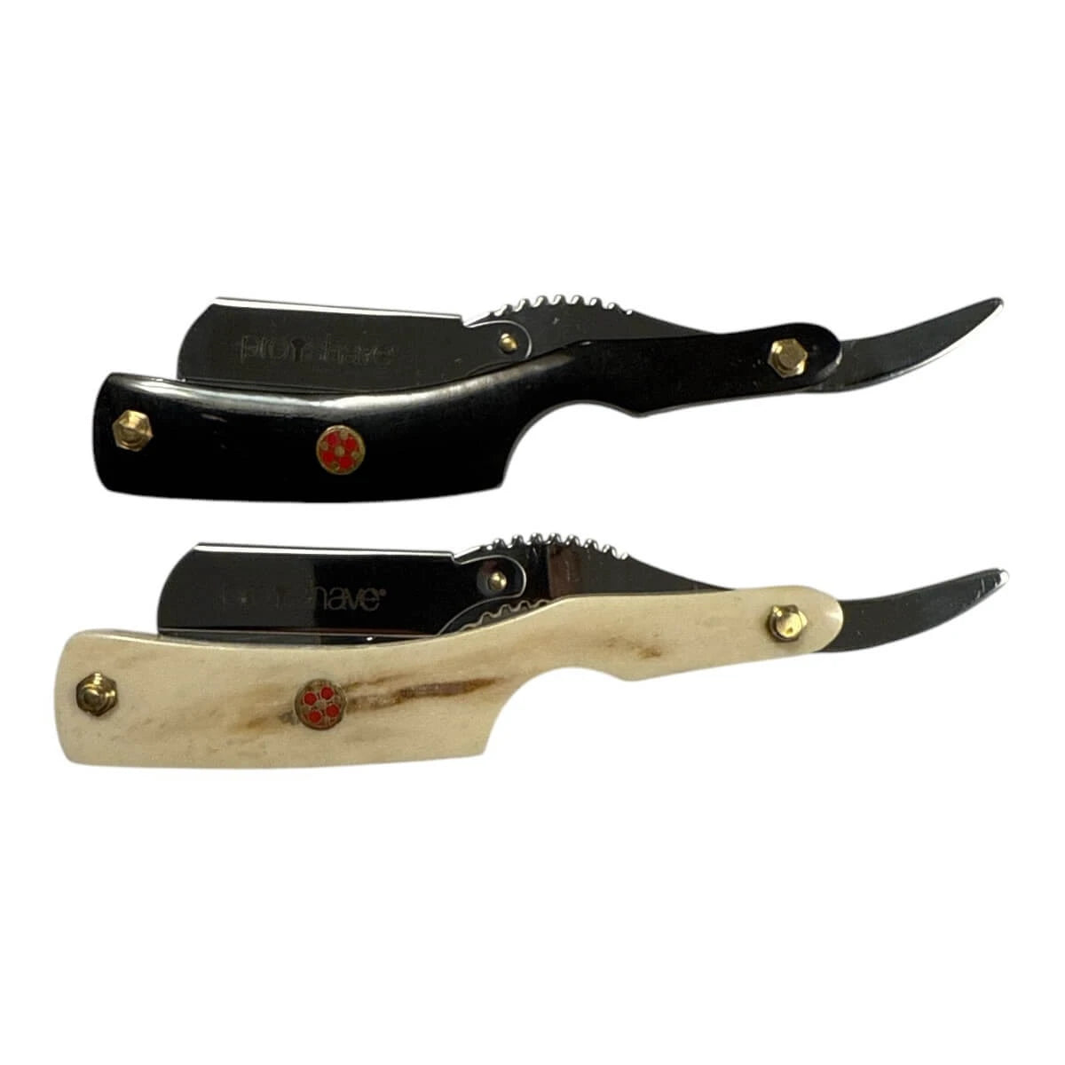 Straight Razor for interchangeable blades, Bone
