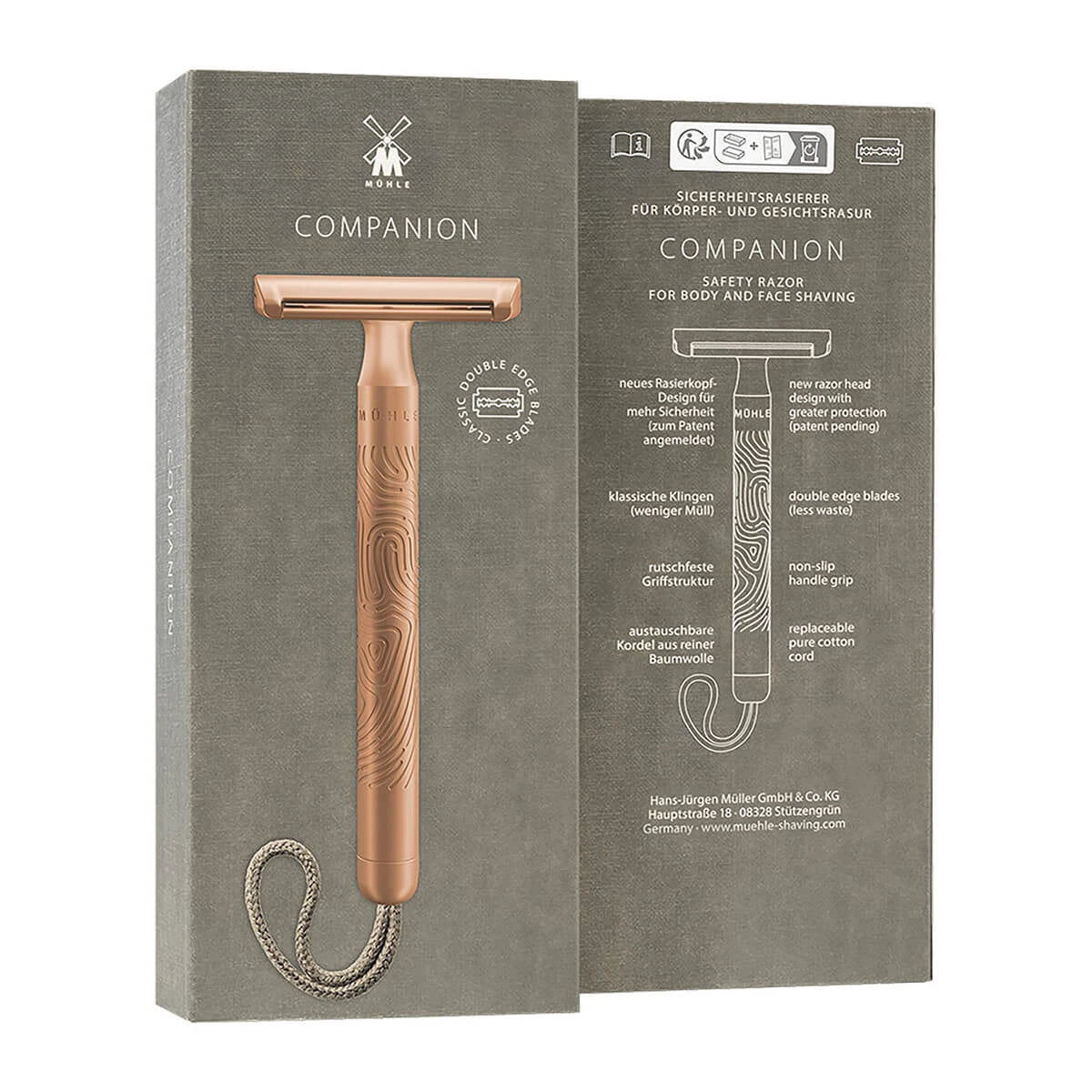 Companion DE razor, Unisex, Rose gold