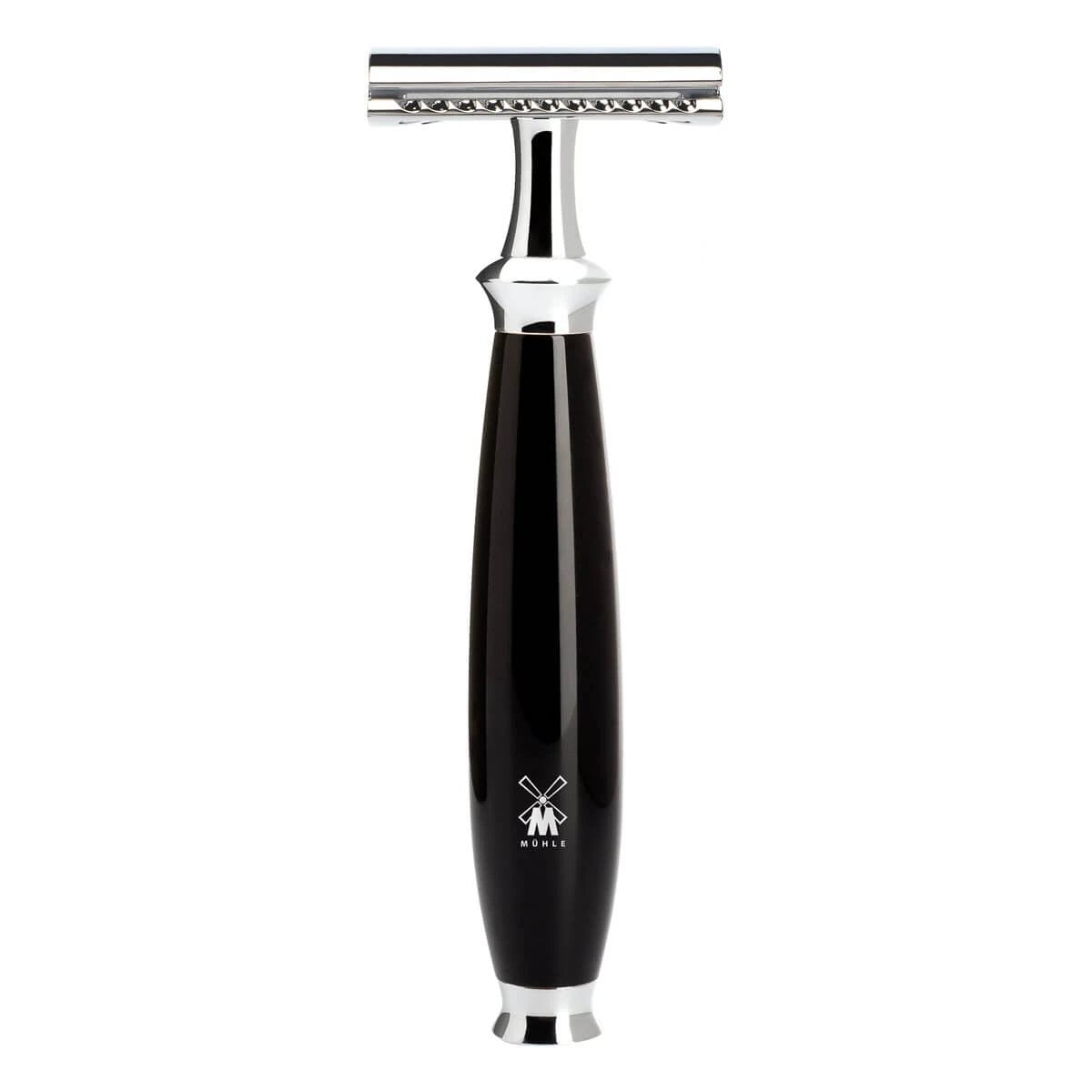 DE razor in black synthetic resin for your shave from Mühle – Proshave