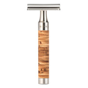 DE razor, Rocca, Stainless steel & Birch bark