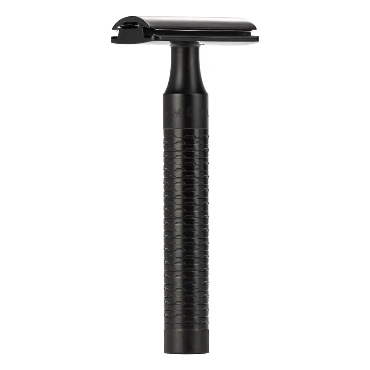 DE razor, Rocca, Black stainless steel