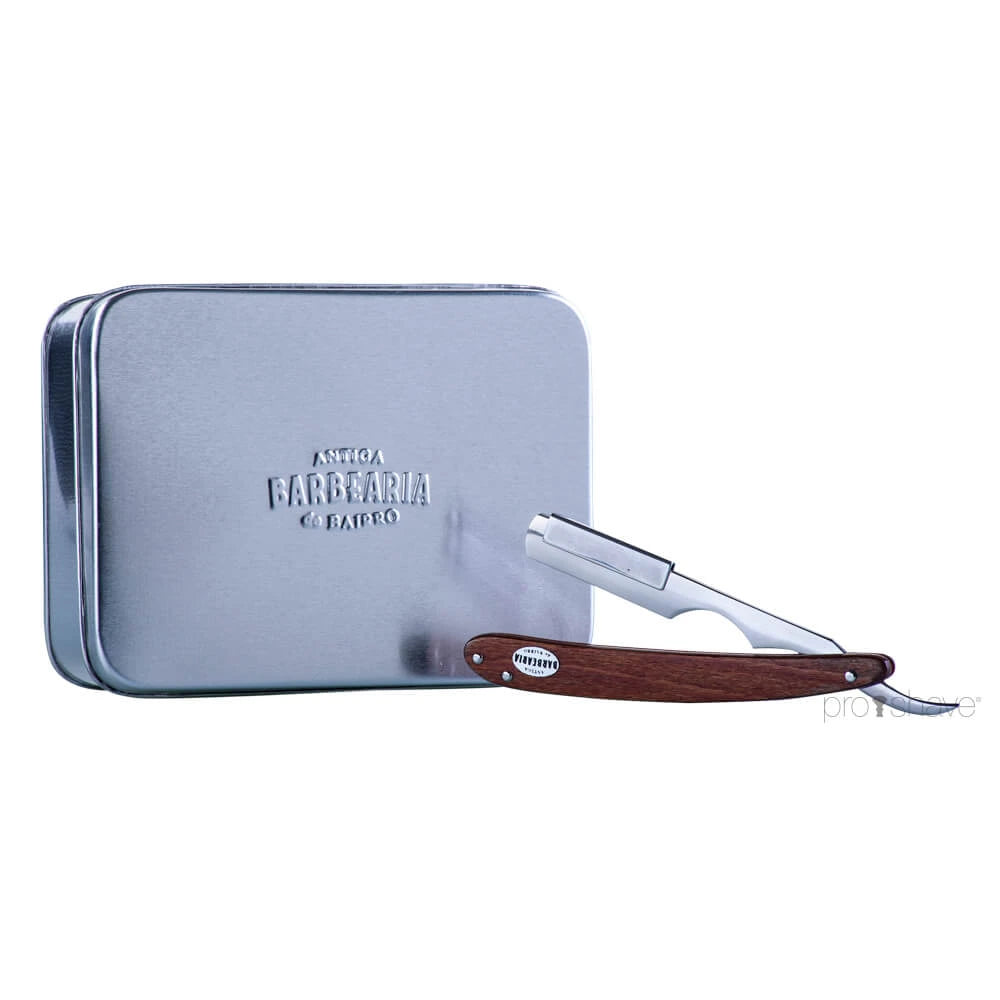 Straight Razor with interchangeable blades, Wood