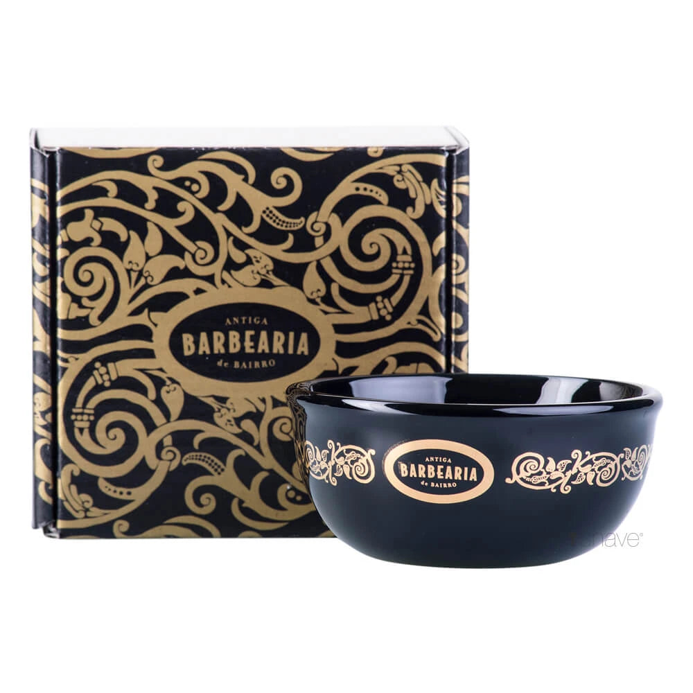 Shaving bowl in porcelain, Black