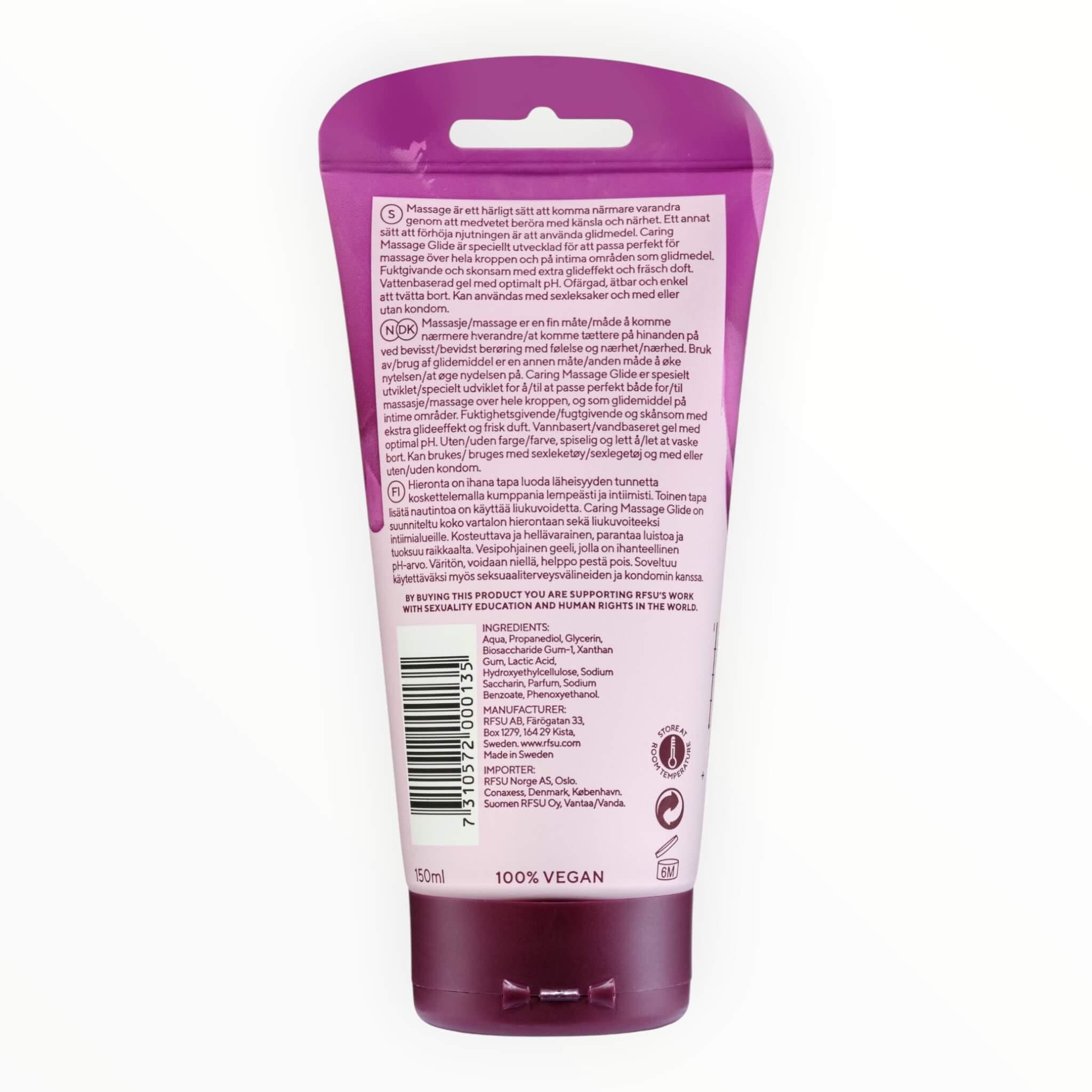 Caring Massage Glide - Lubricant, 150 ml.
