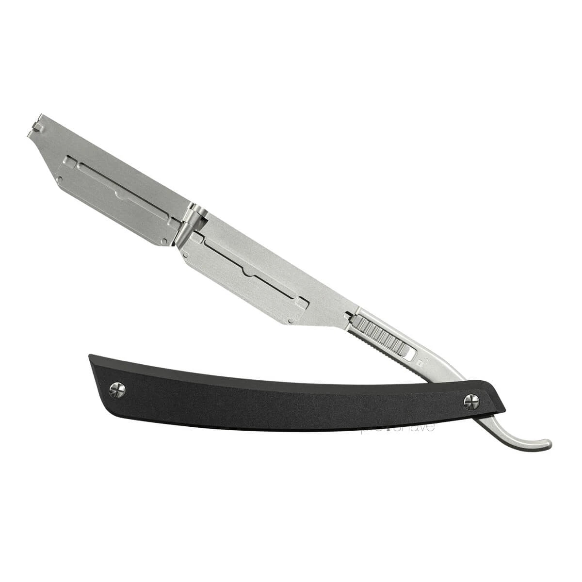 Straight Razor for interchangeable blades, Enthusiast Pro, Black