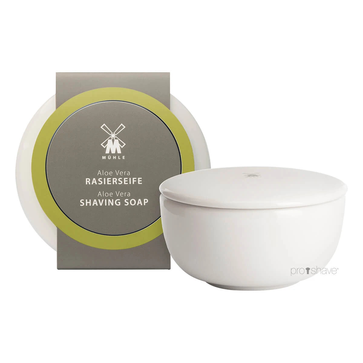 Shaving soap in porcelain bowl, Aloe Vera, 65 gr.