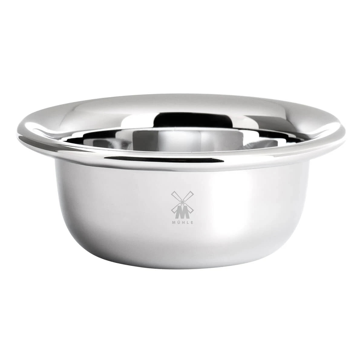 Chrome-plated steel shaving bowl, Ø8.5