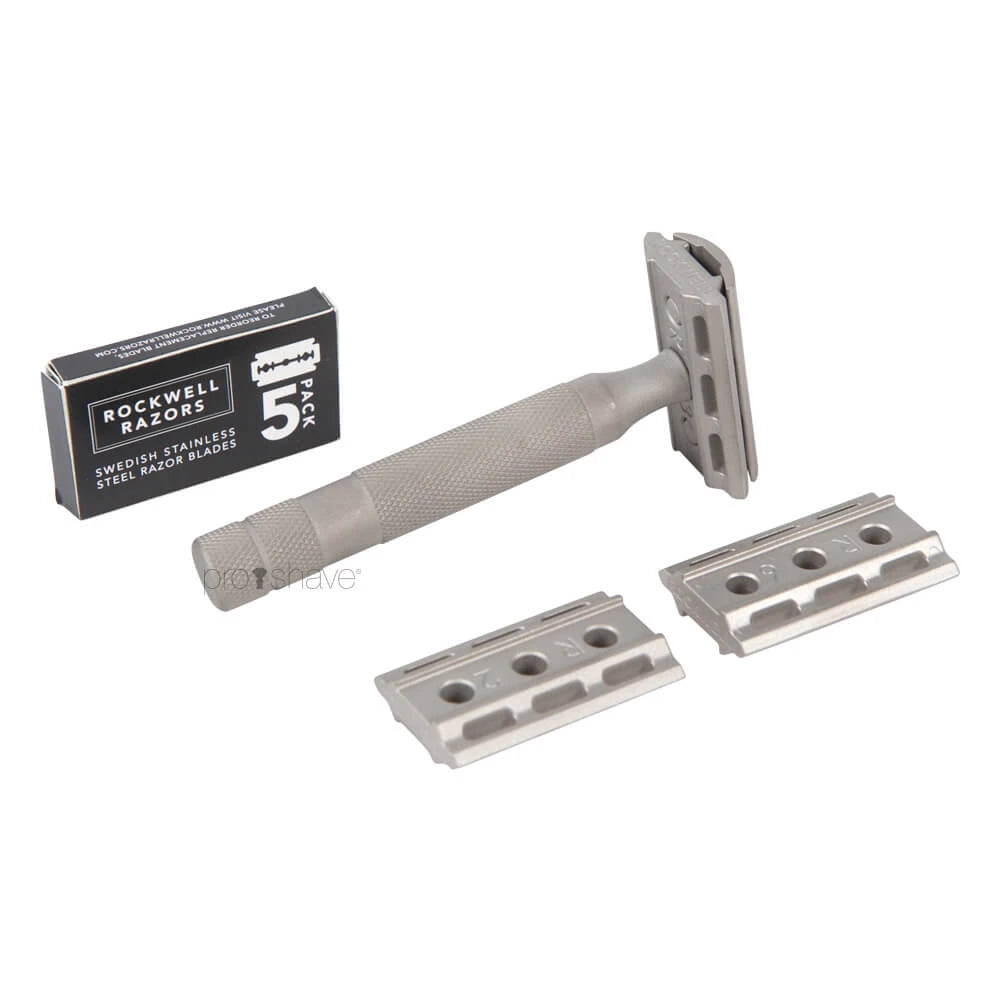 6S Adjustable DE razor, Stainless steel