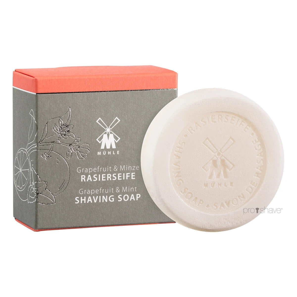 Shaving Soap, Grapefruit & Mint, 65 gr.