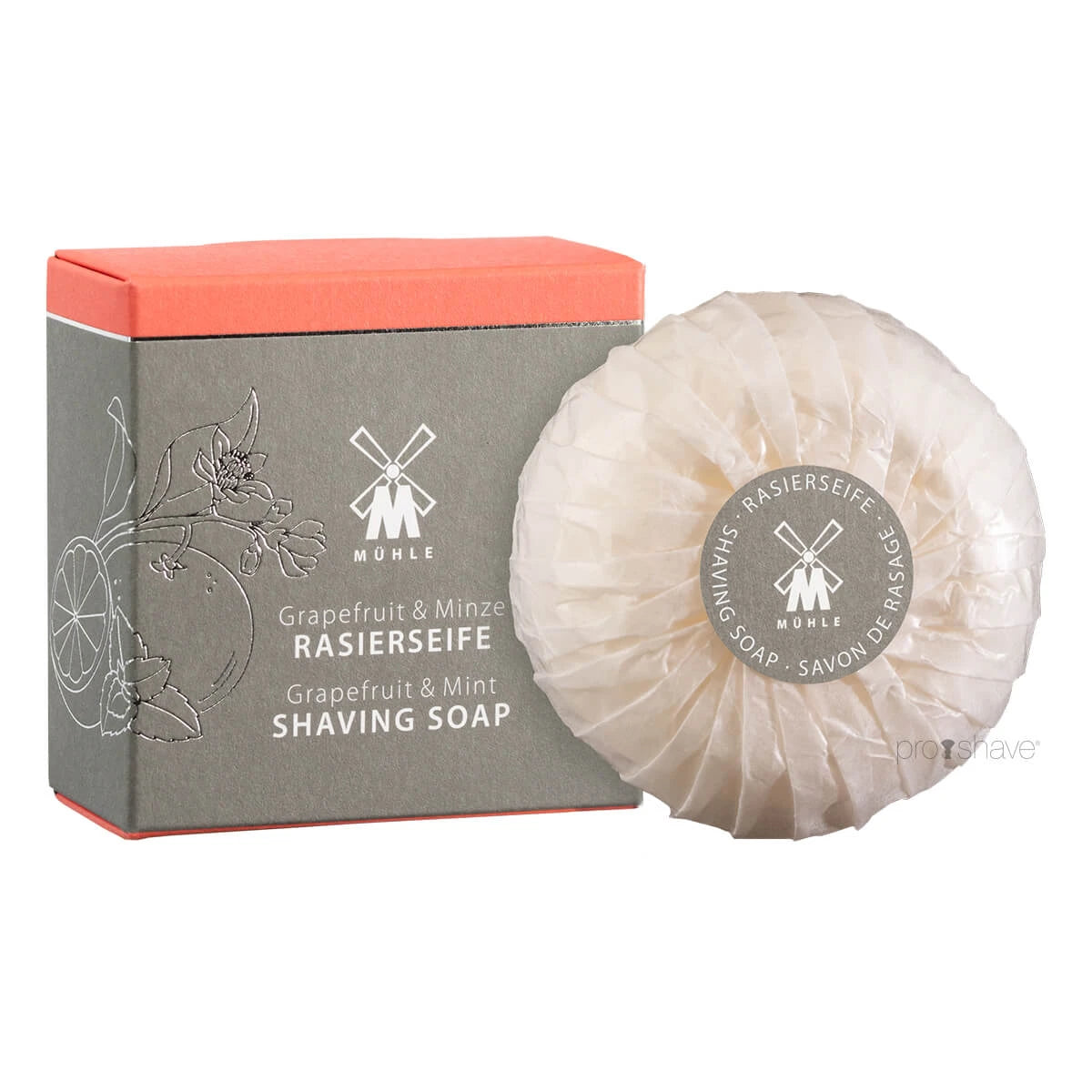 Shaving Soap, Grapefruit & Mint, 65 gr.
