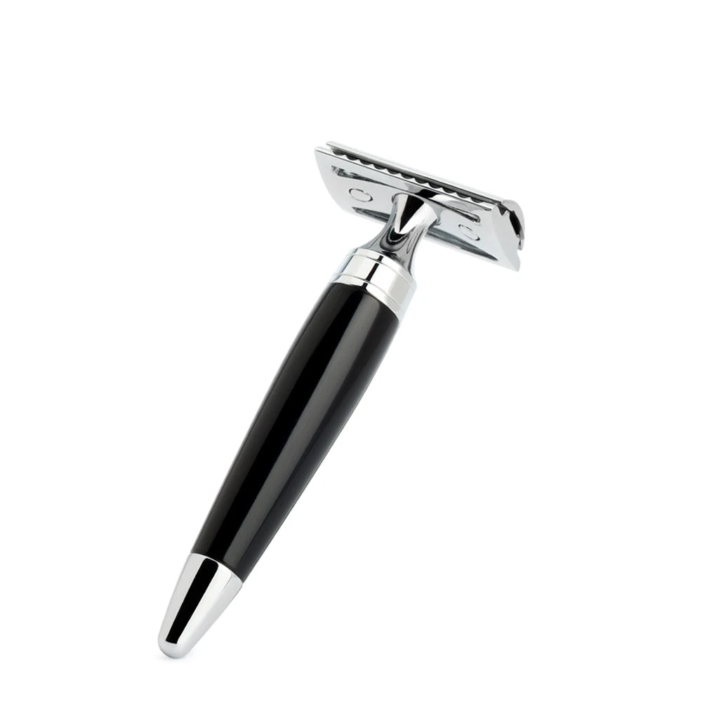 DE razor, Stylo, Black resin