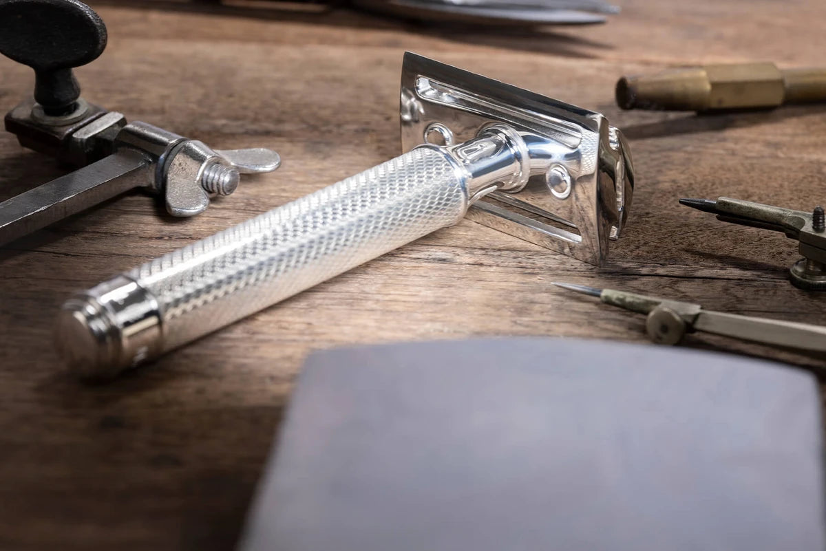 R89 Razor DE razor R89 in limited edition 925 silver from Mühle – Proshave