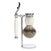 Shaving set with Mach3 Shaver, Shaving brush and holder, Sophist, Porcelain