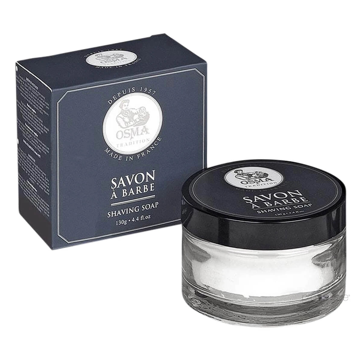 Shaving soap in glass bowl, 130 gr.