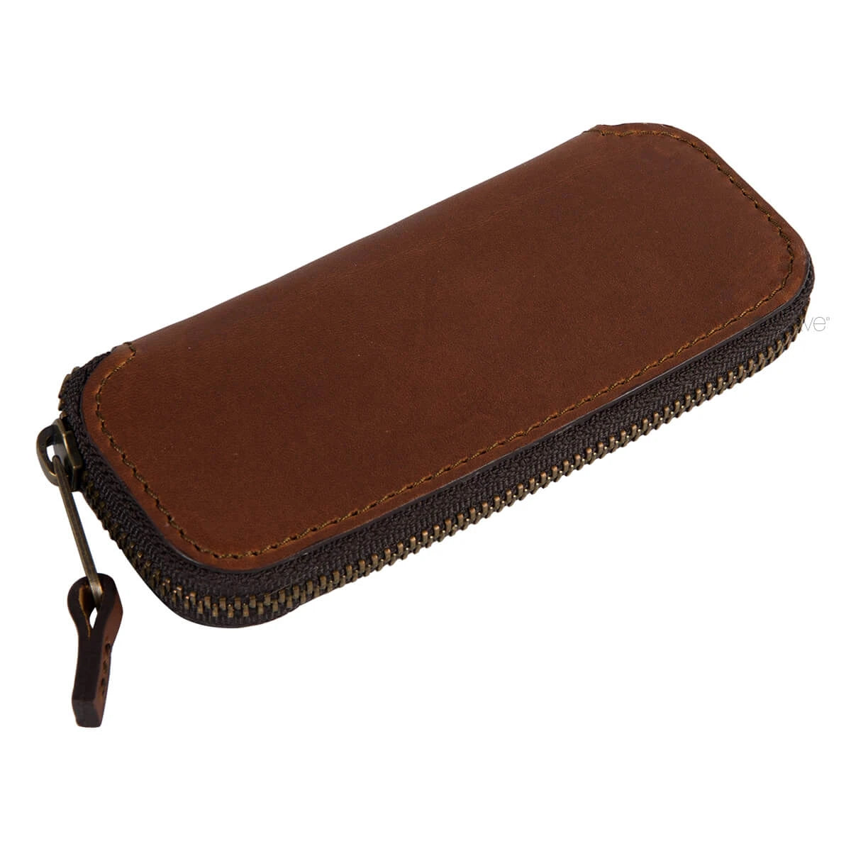 Leather case for Single Edge Shaver, Bourbon