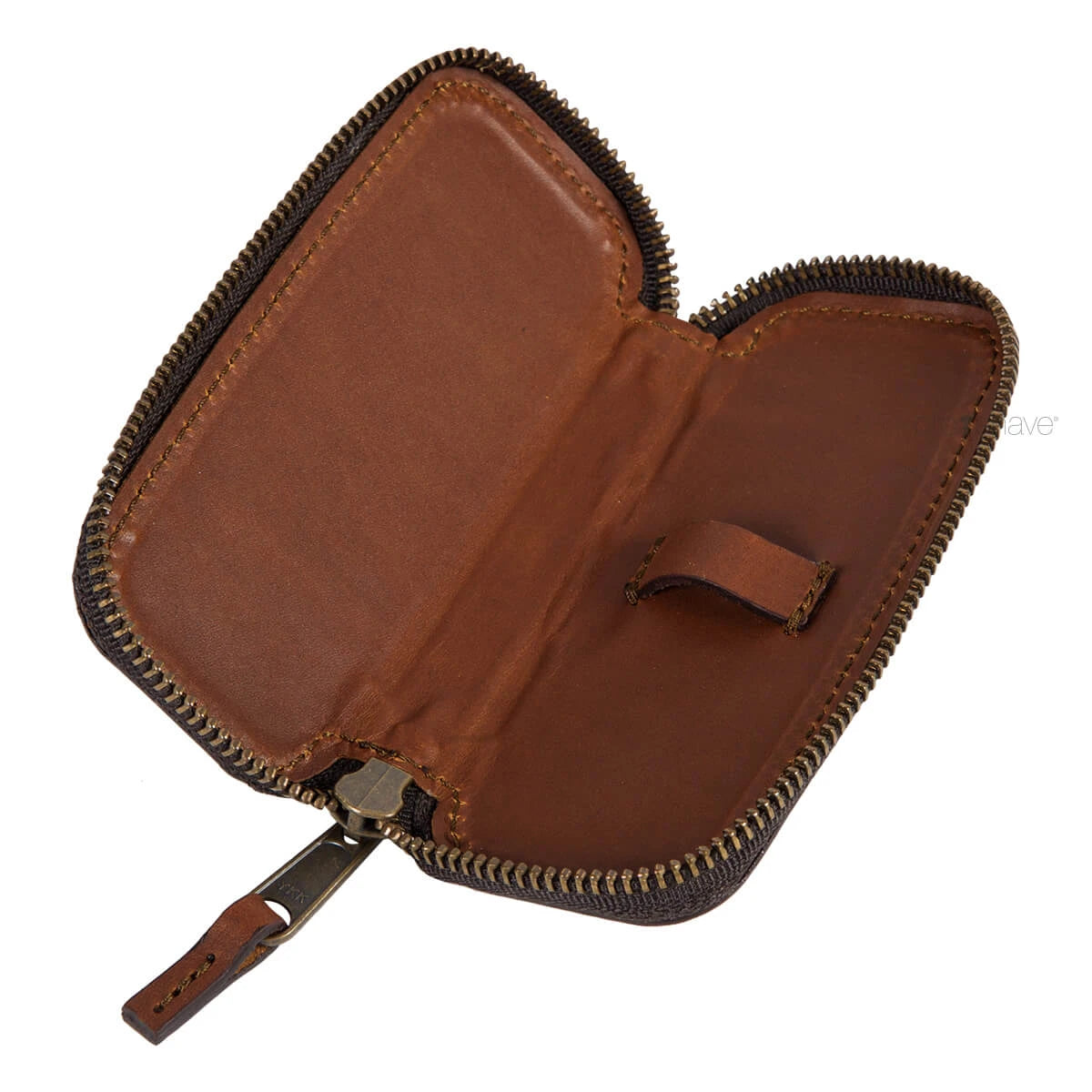 Leather case for Single Edge Shaver, Bourbon