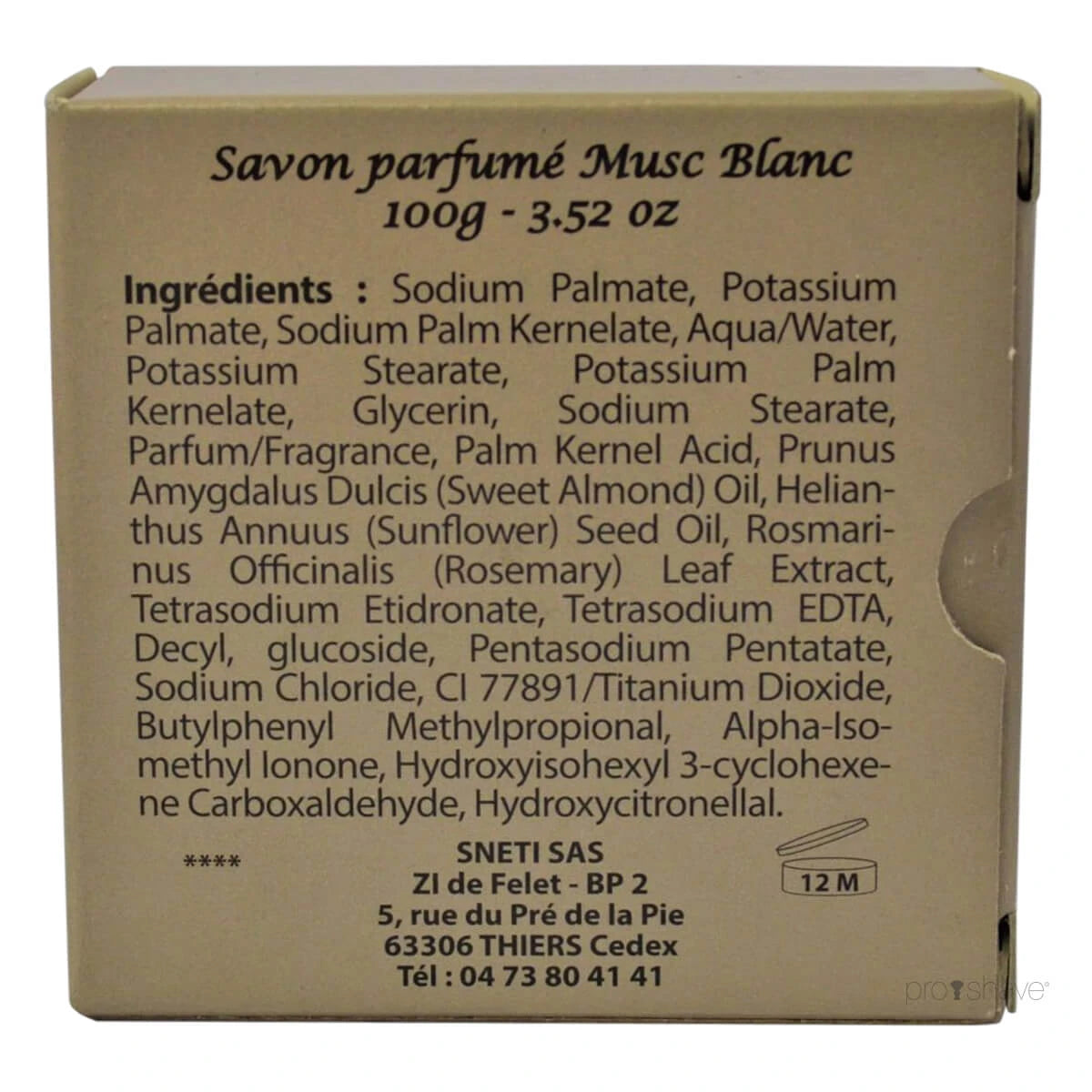 Shaving soap, Musc White, 70 gr.