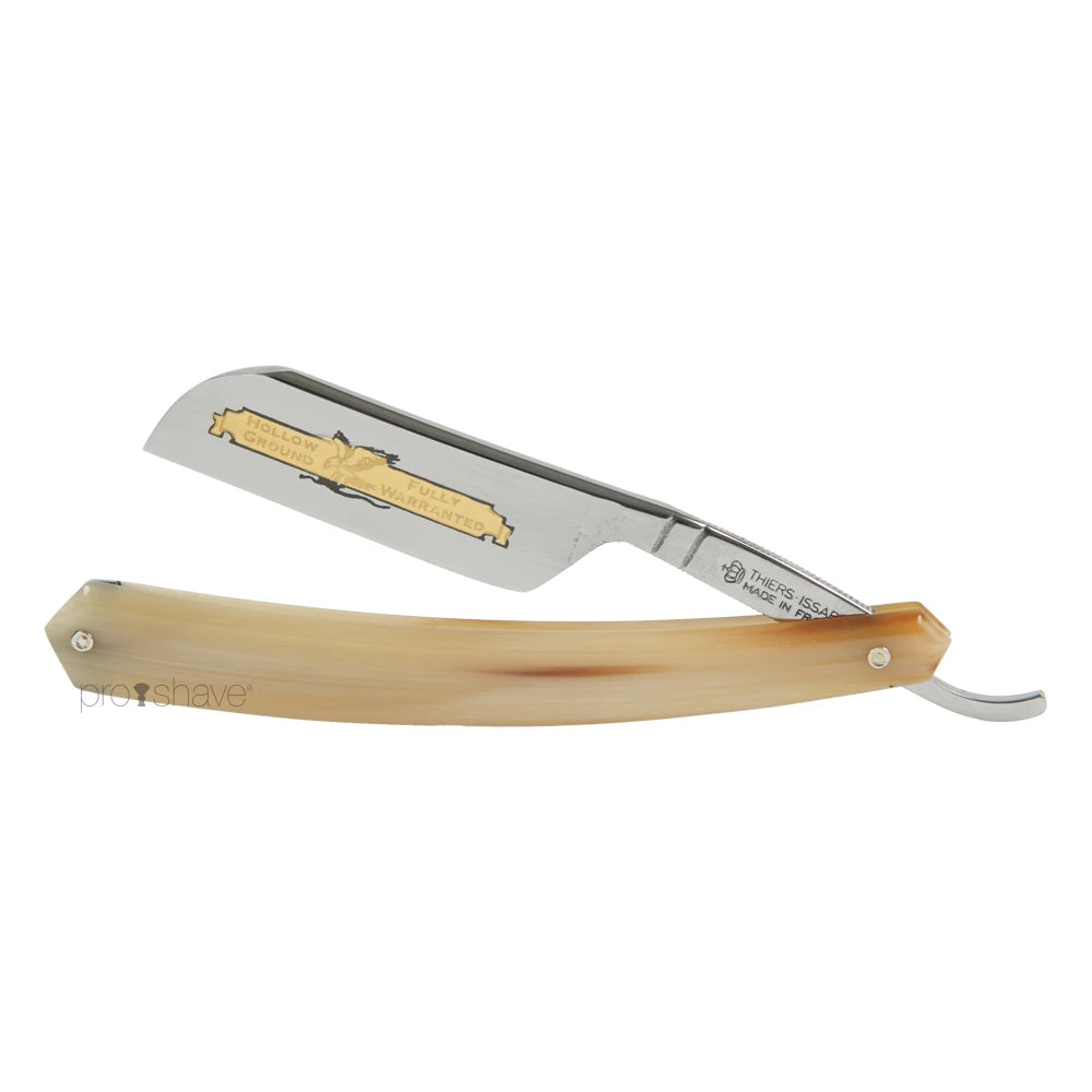 Straight Razor, 6/8 French Nose, Light horn