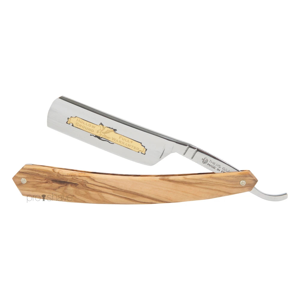 Straight Razor, 6/8 Round Nose, Eagle, Olive wood