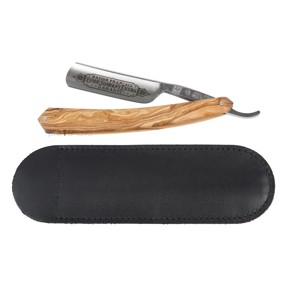 Straight Razor, 5/8 Round Nose, Olive wood