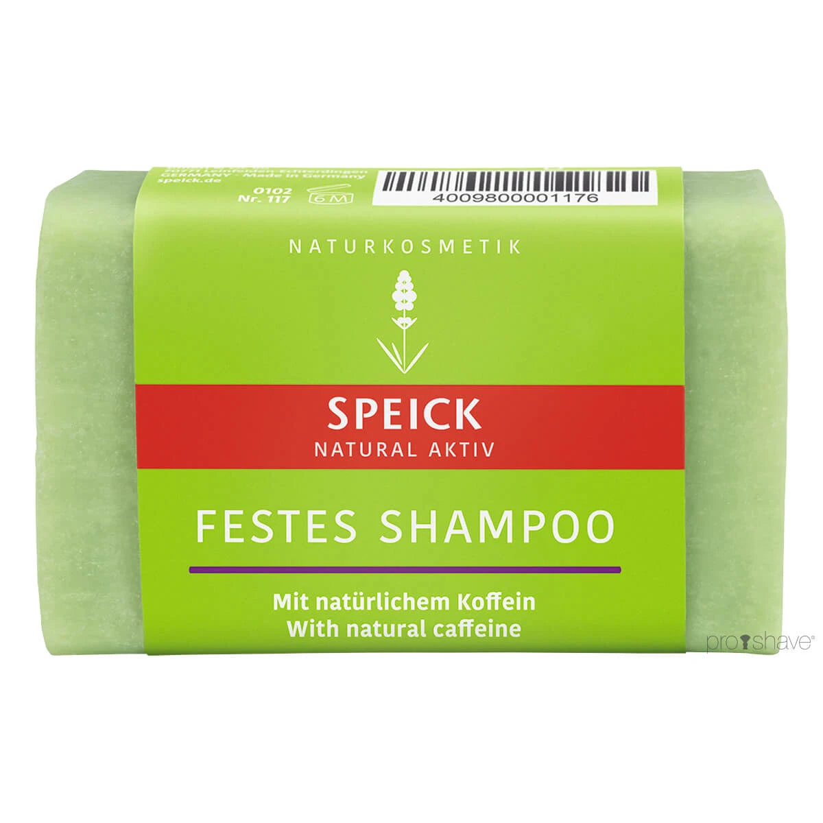 Natural Active Shampoo Bar, Caffeine, 60 gr.