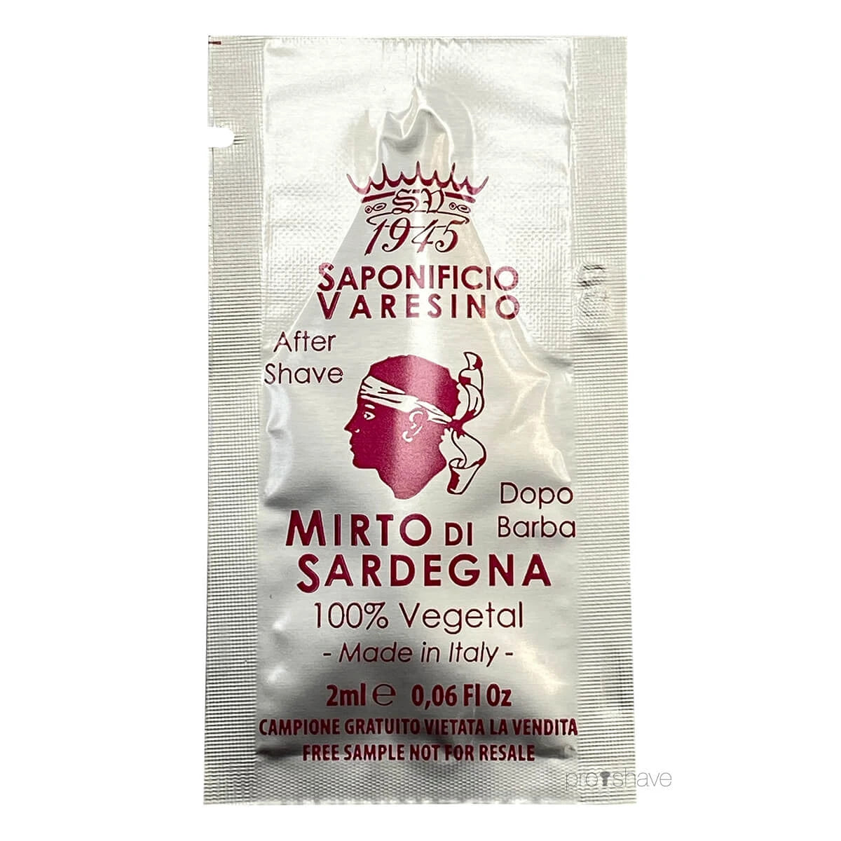 Aftershave, Mirto di Sardegna, SAMPLE, 2 ml.