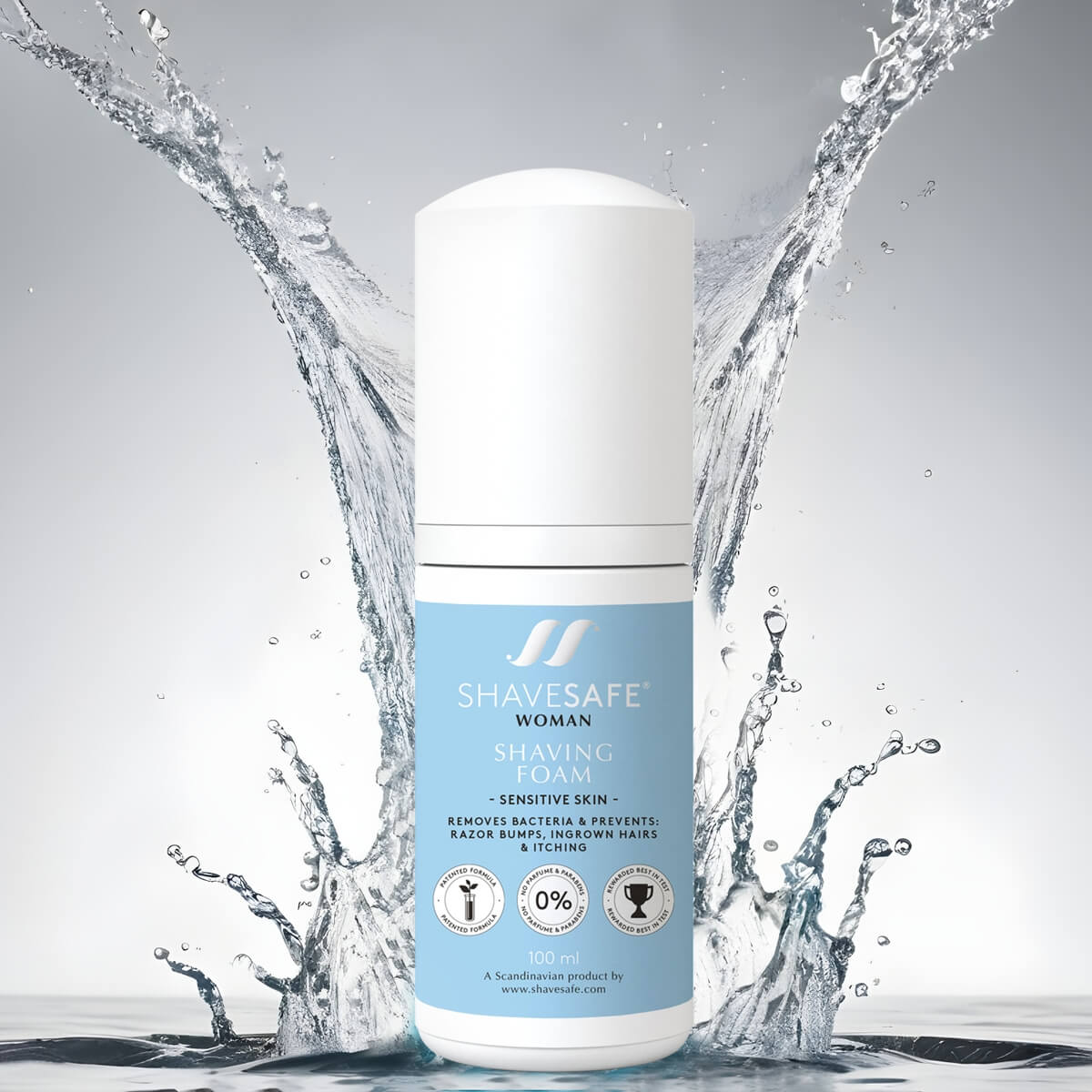 Shaving foam, Woman, Sensitive skin, 100 ml.