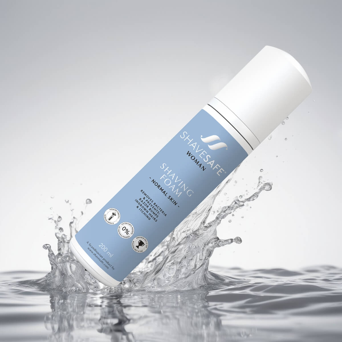 Shaving foam, Woman, Sensitive skin, 200 ml.