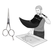 Beard Set with Beard Scissors and Beard Cape