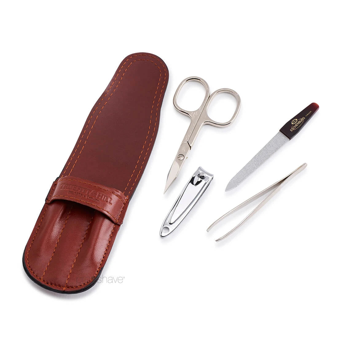 Small Manicure Set, 4 pieces, Brown
