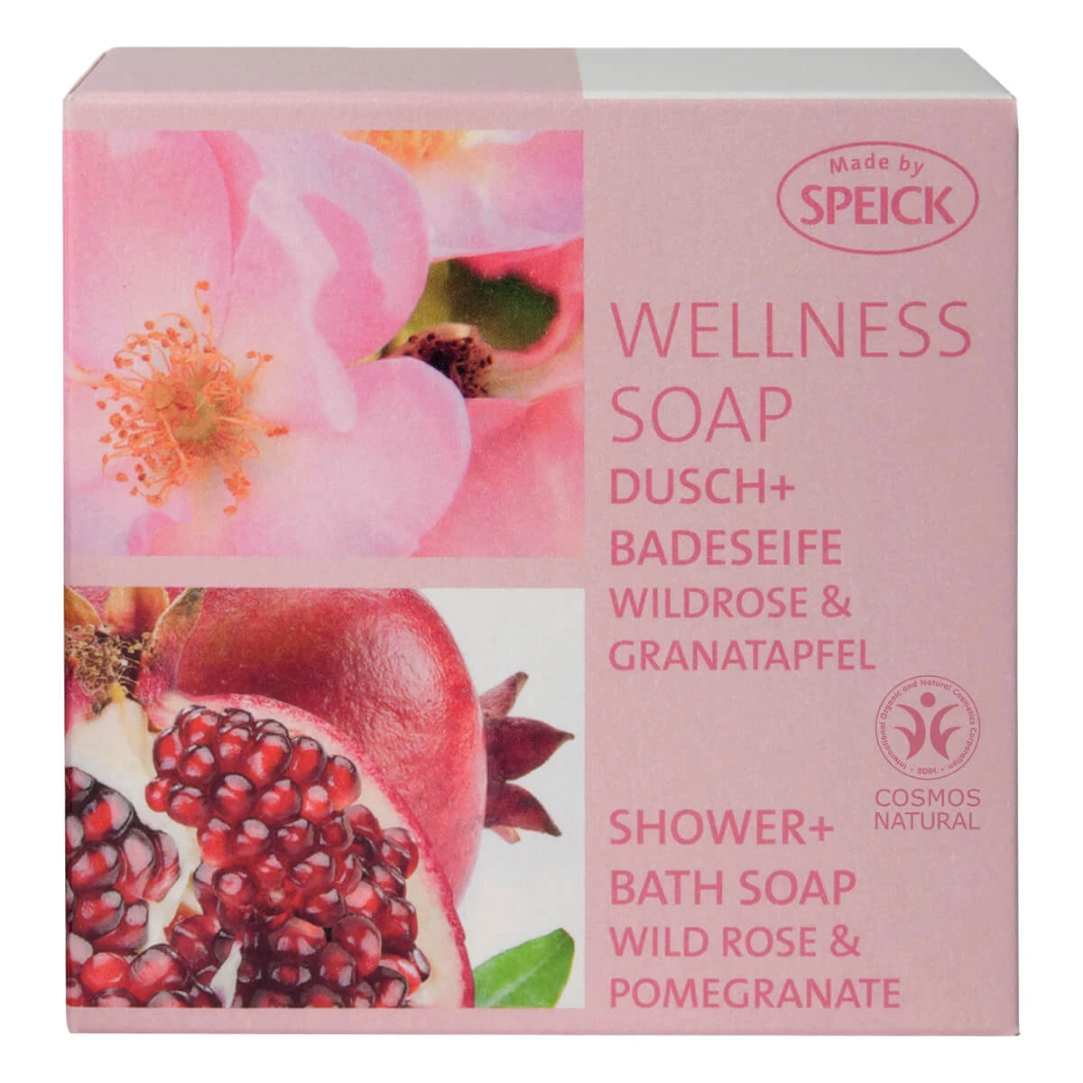 Wellness Soap, Rose + Pomegranate, 200 g.