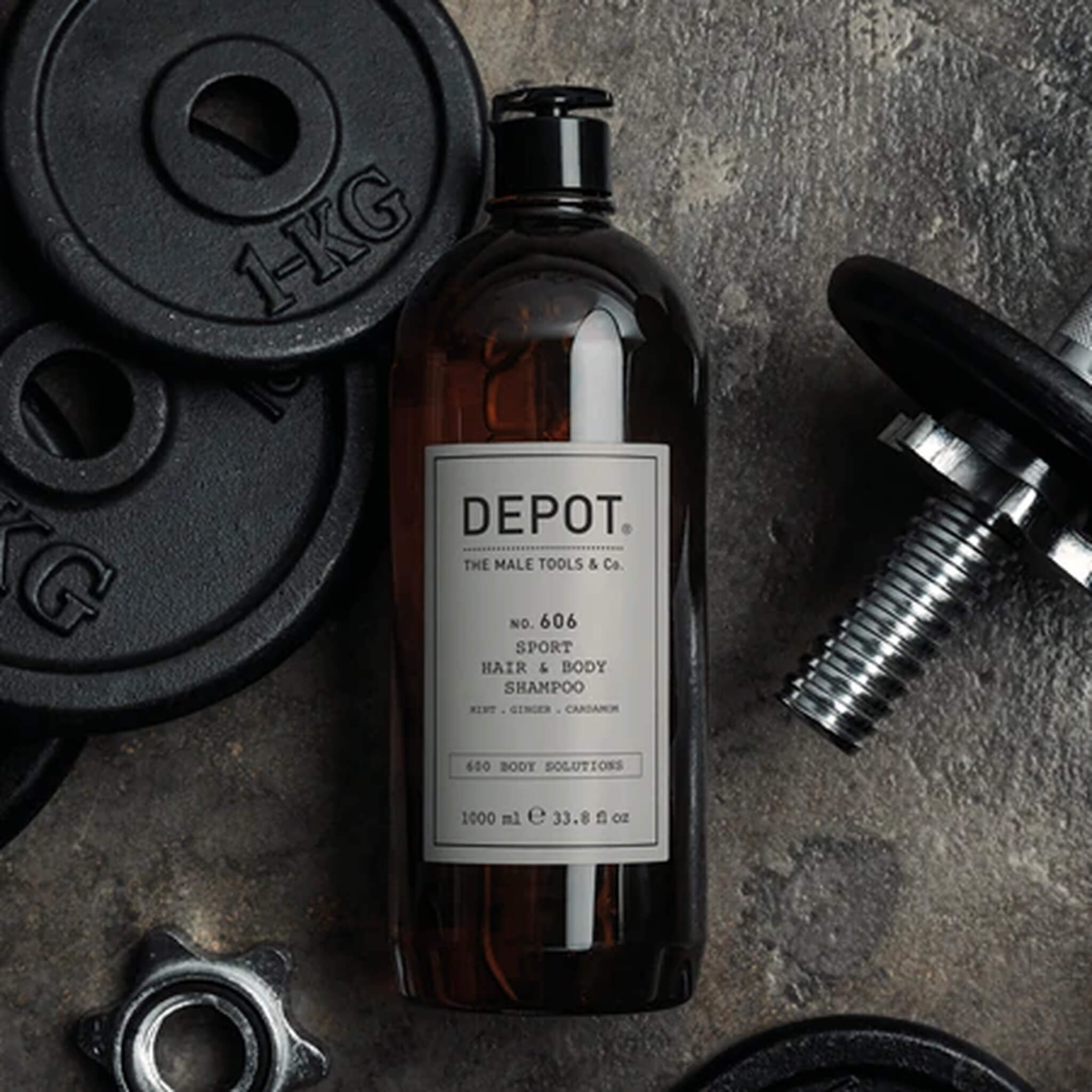 Sport Hair & Body Shampoo, No. 606, 1000 ml.
