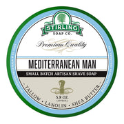 Shaving soap, Mediterranean Man, 170 ml.