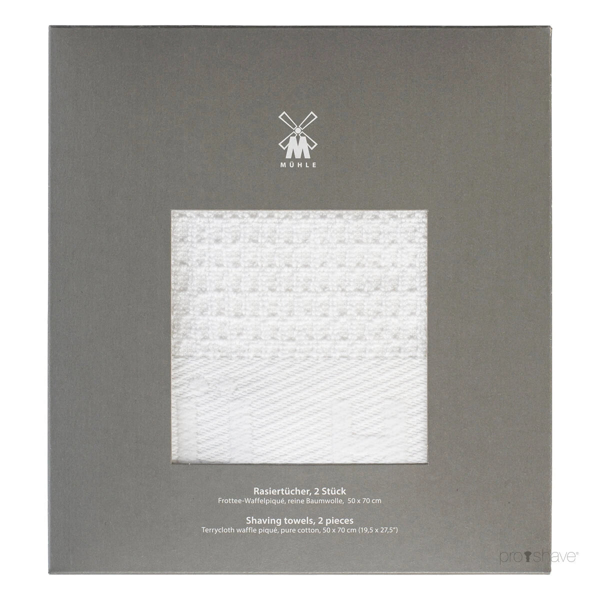 Shaving towels, Cotton, 2 pcs.