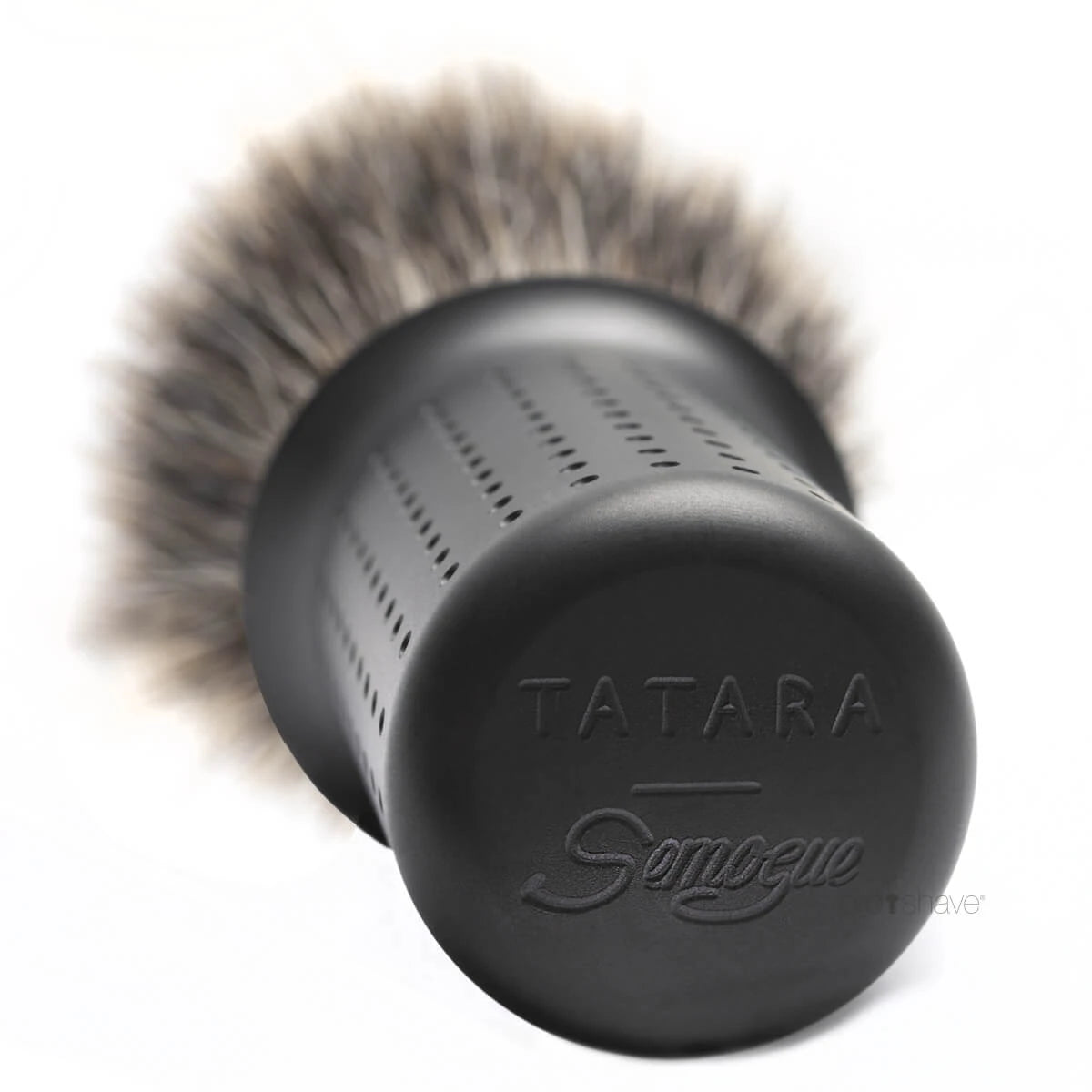 Finest Badger Shaving Brush, Stainless steel - Dark