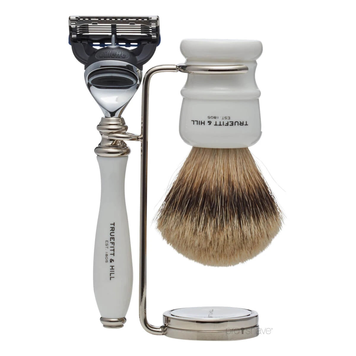 Holder for shaving brush and Shaver