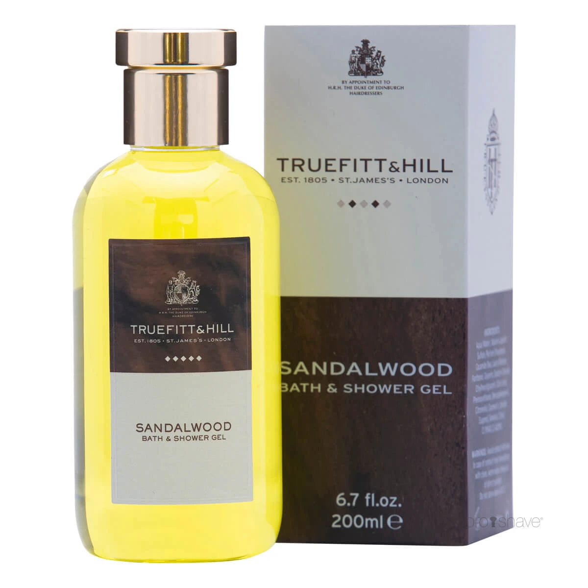 Bath and Shower Gel, Sandalwood, 200 ml.