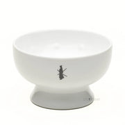 Shaving bowl in porcelain, White