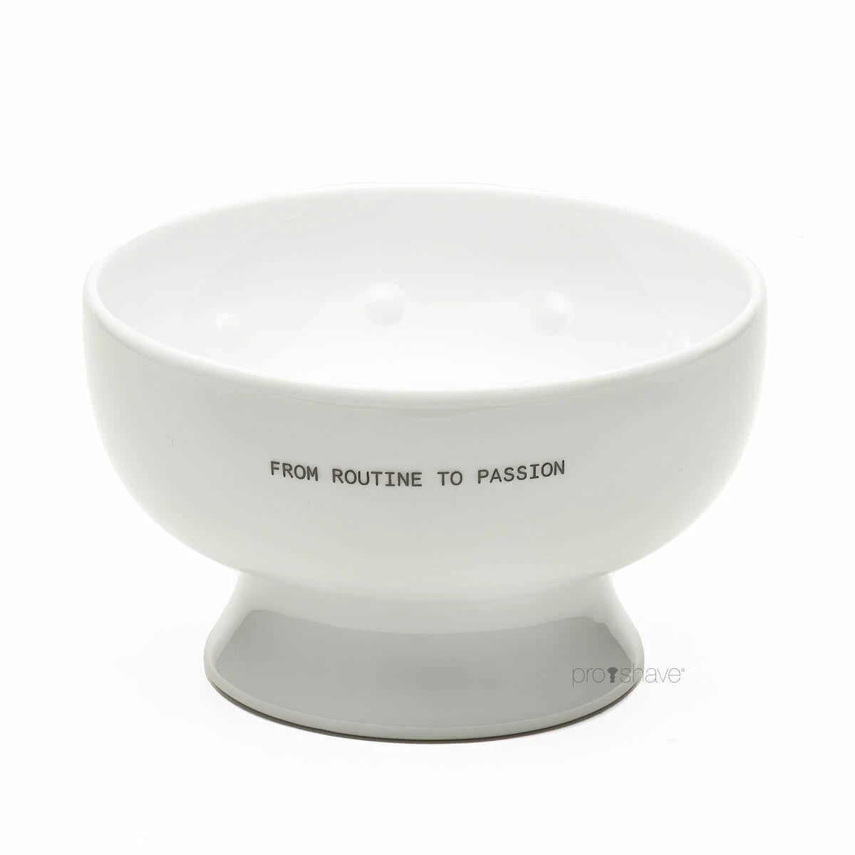 Shaving bowl in porcelain, White