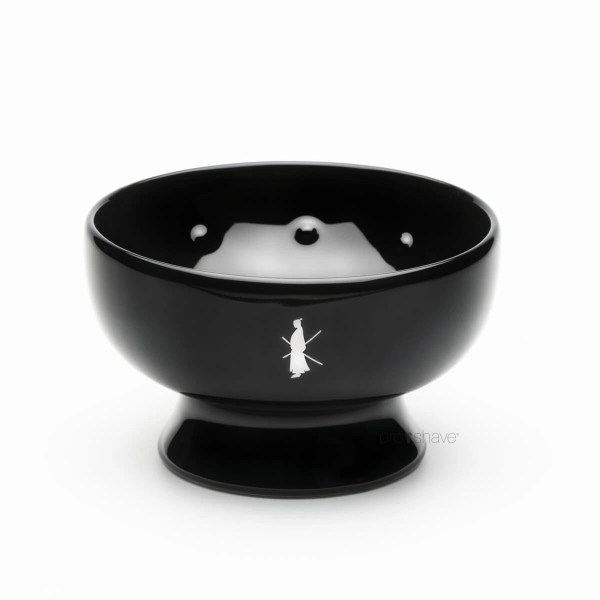 Shaving bowl in porcelain, Black