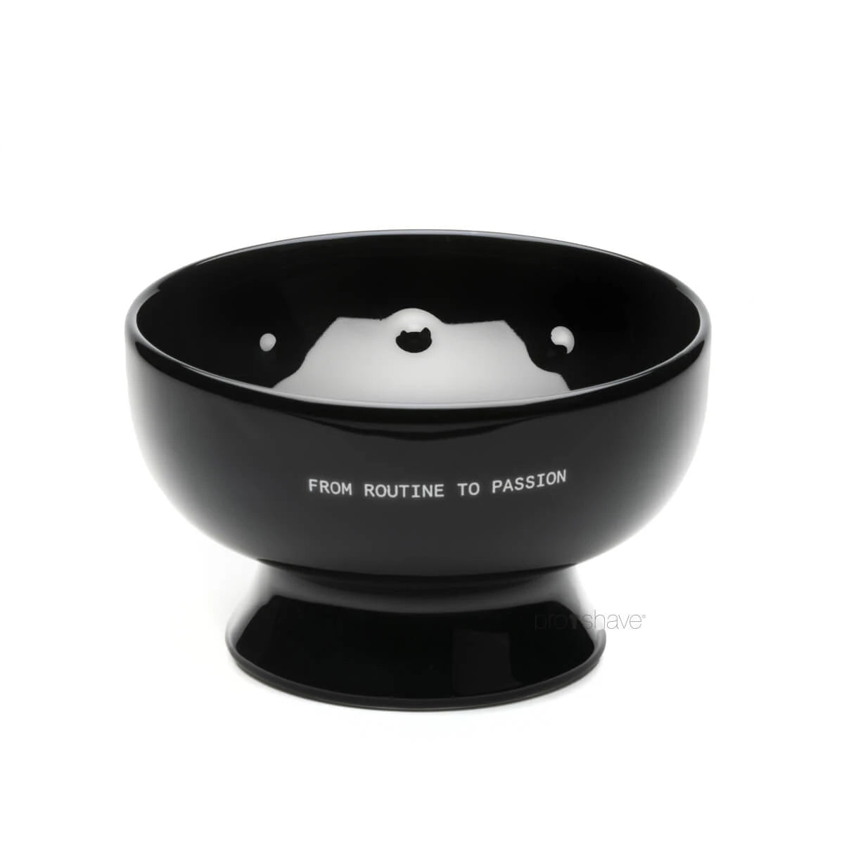 Shaving bowl in porcelain, Black