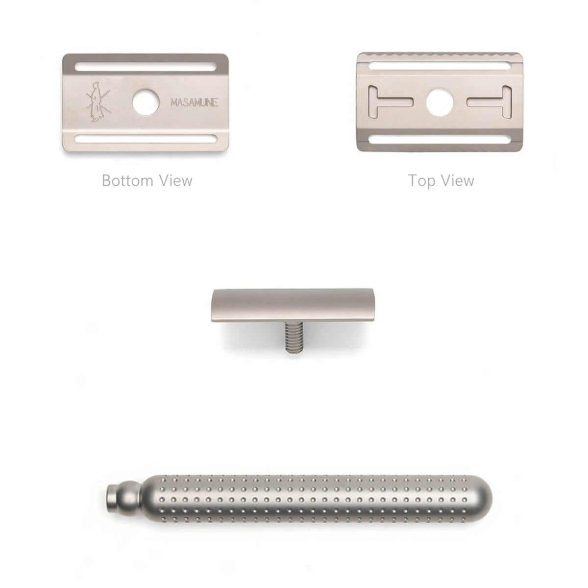 Masamune DE razor, Closed Comb, Stainless steel - Matte