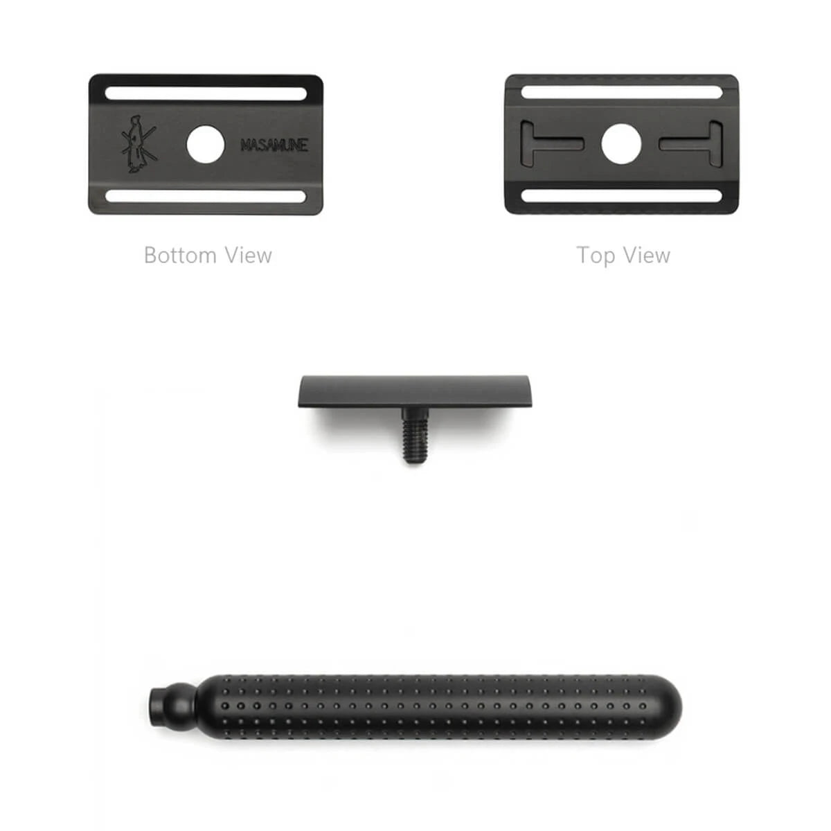 Masamune DE razor, Closed Comb, Stainless steel - Dark