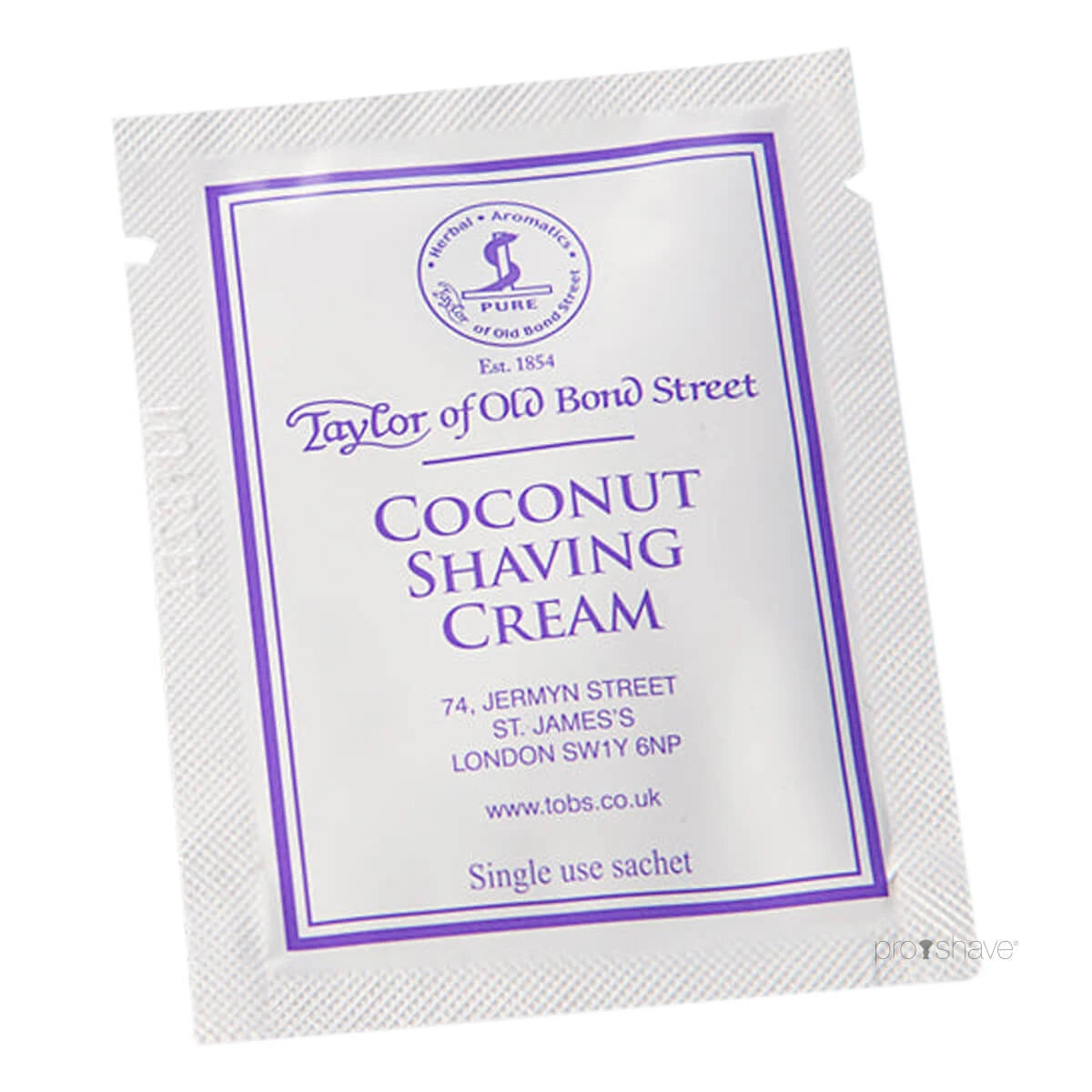 Shaving cream, coconut, 5 ml, SAMPLE
