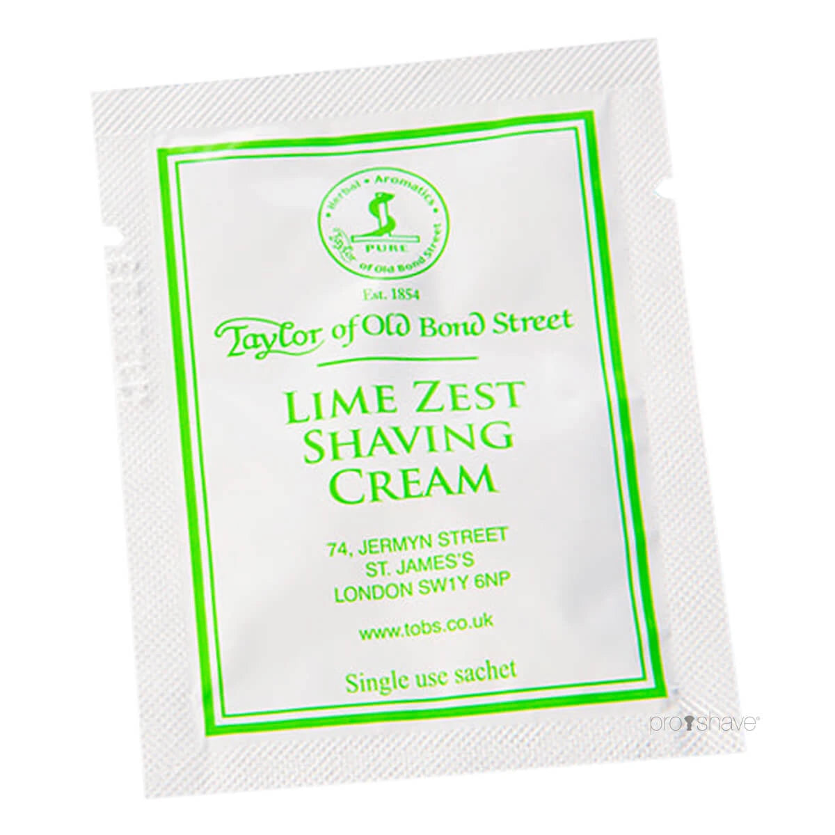 Shaving cream, Lime Zest, 5 ml, SAMPLE