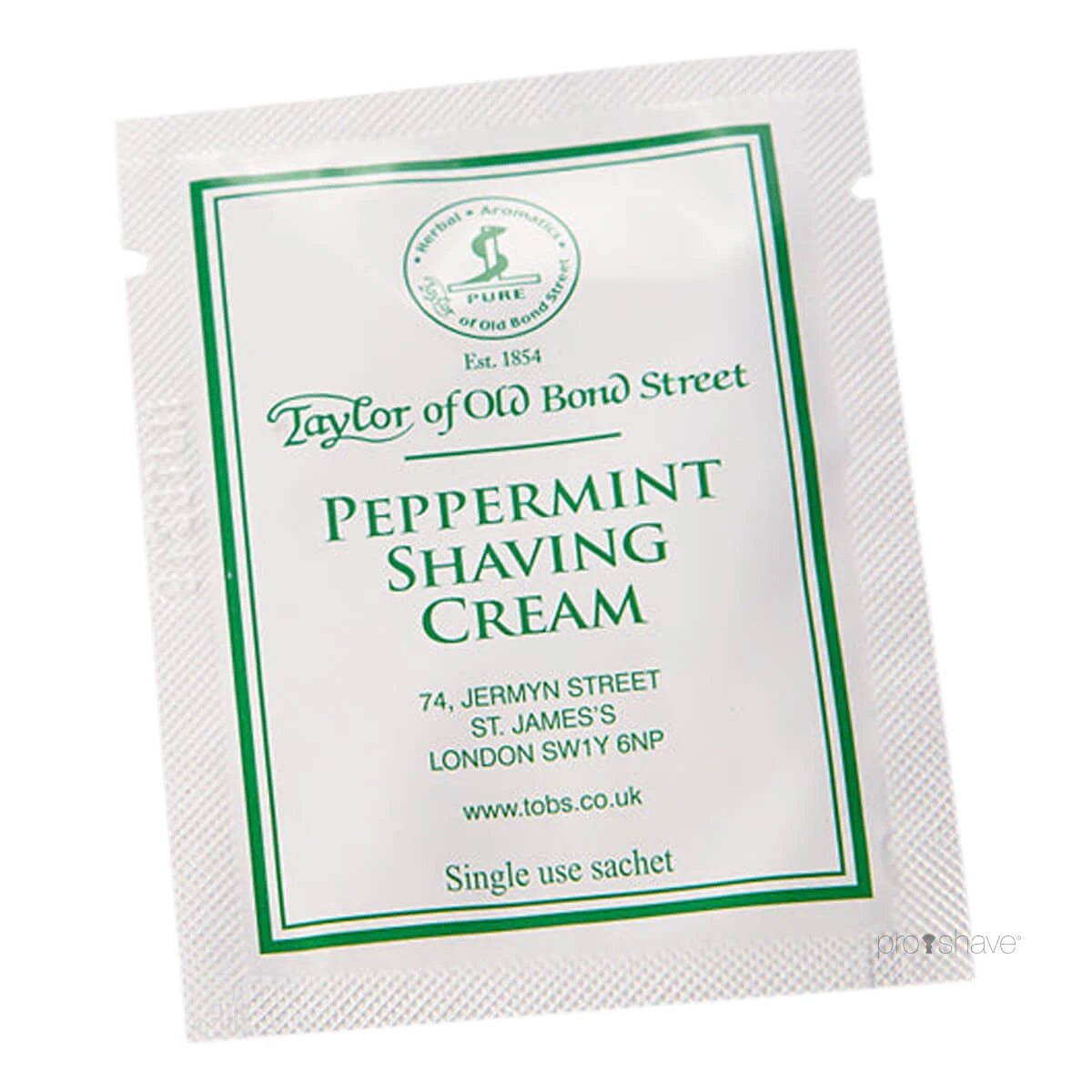 Shaving Cream, Peppermint, 5 ml, SAMPLE