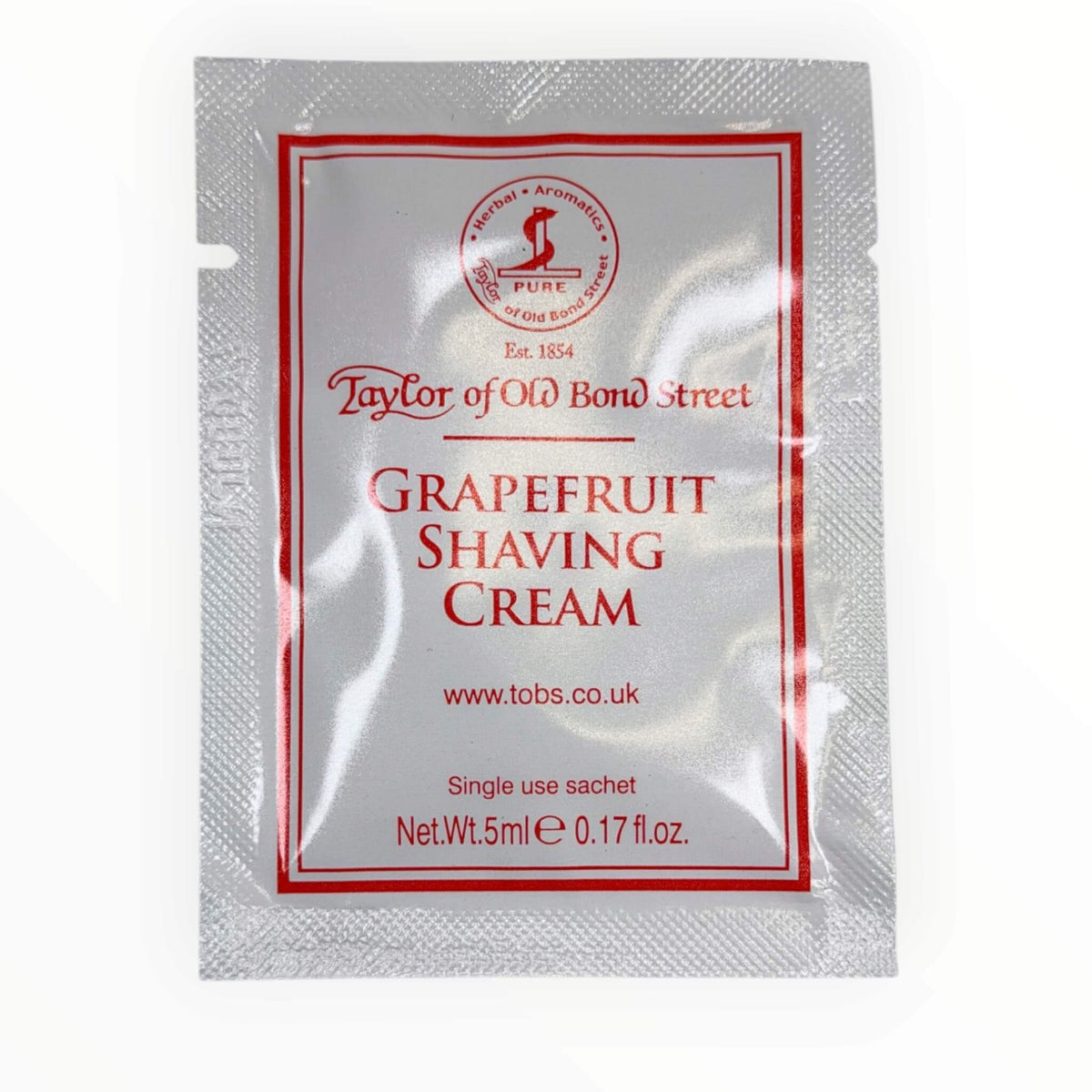 Shaving Cream, Grapefruit, 5 ml, SAMPLE