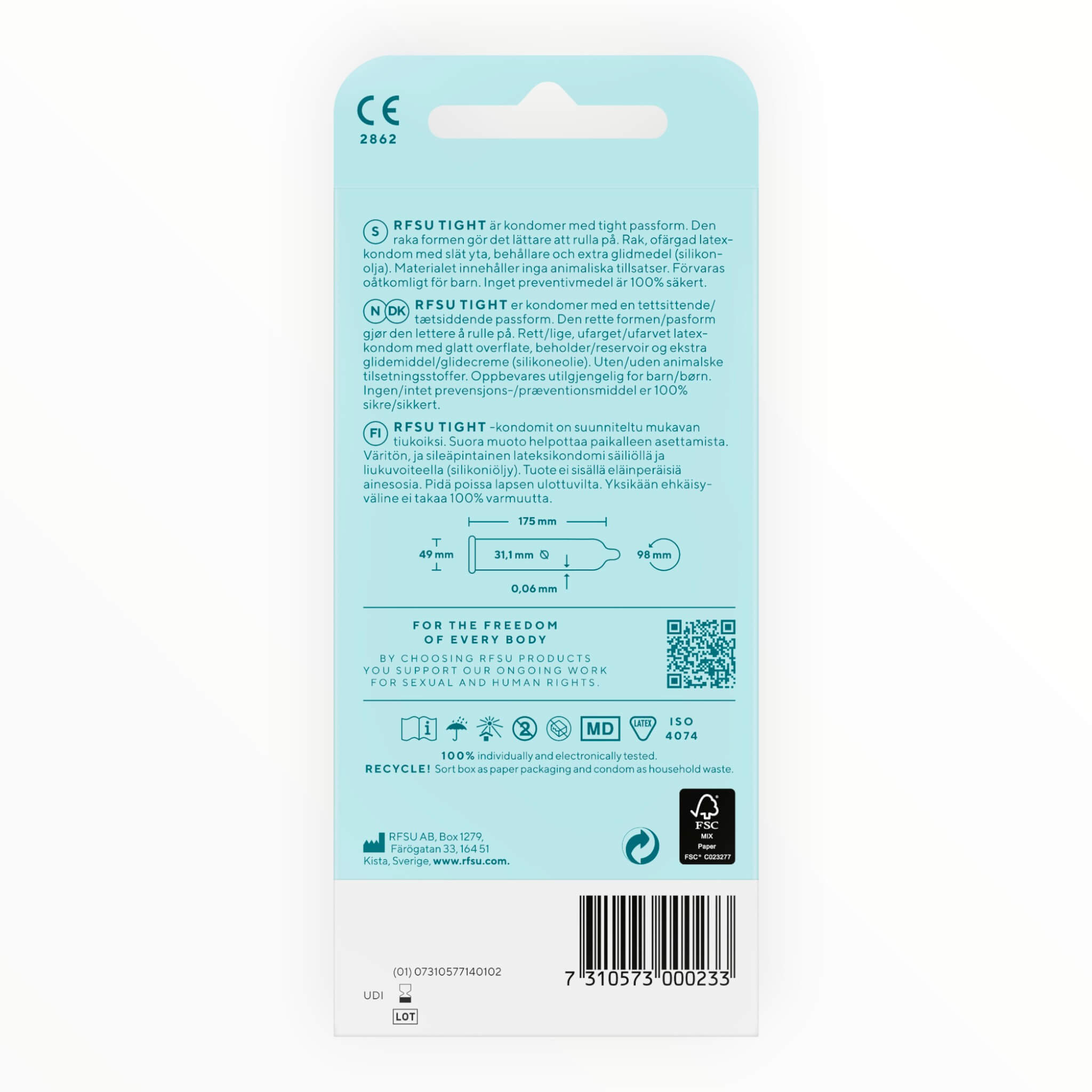 Tight Condoms, 10-pack