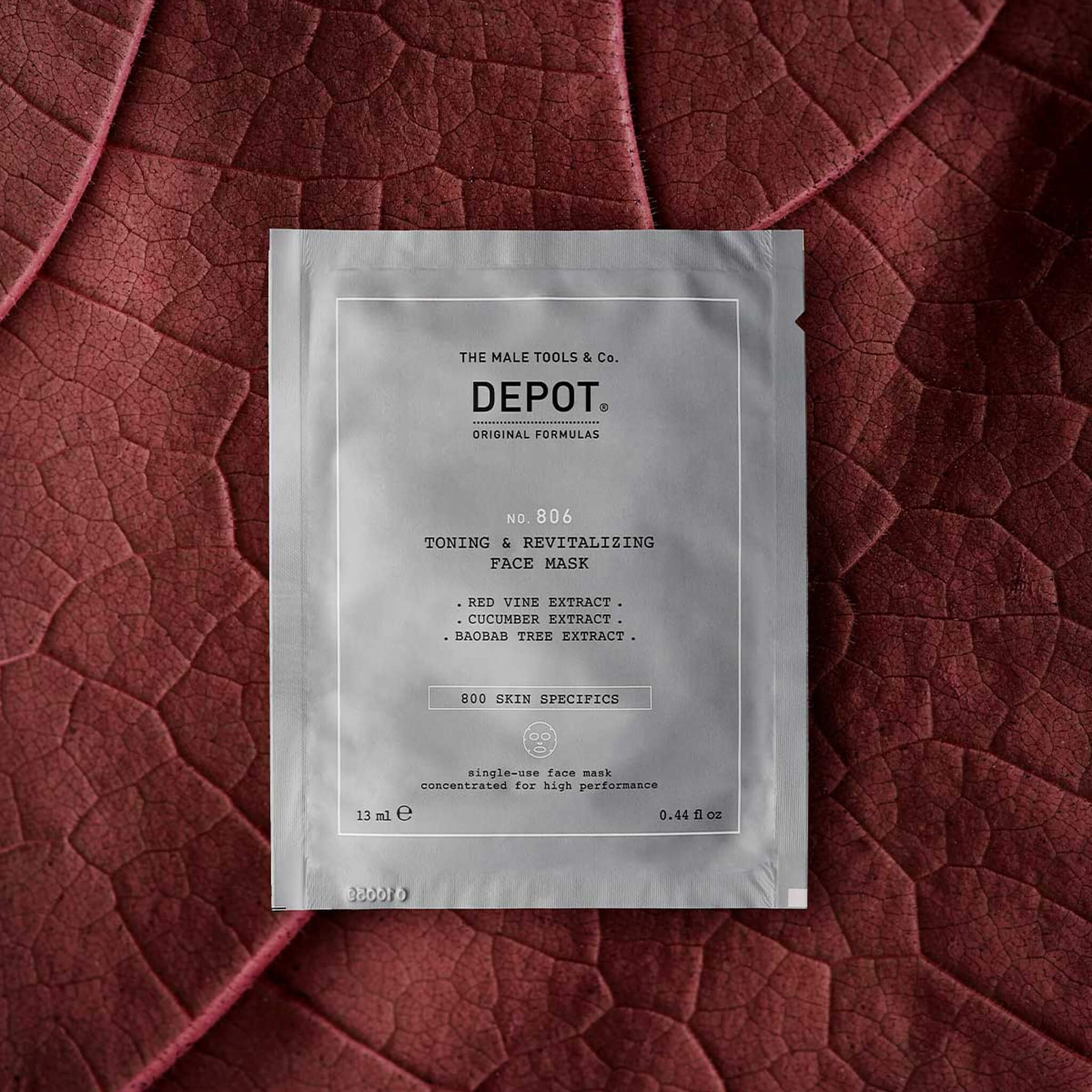 Toning & Revitalizing Face Mask, No. 806, 1 piece.