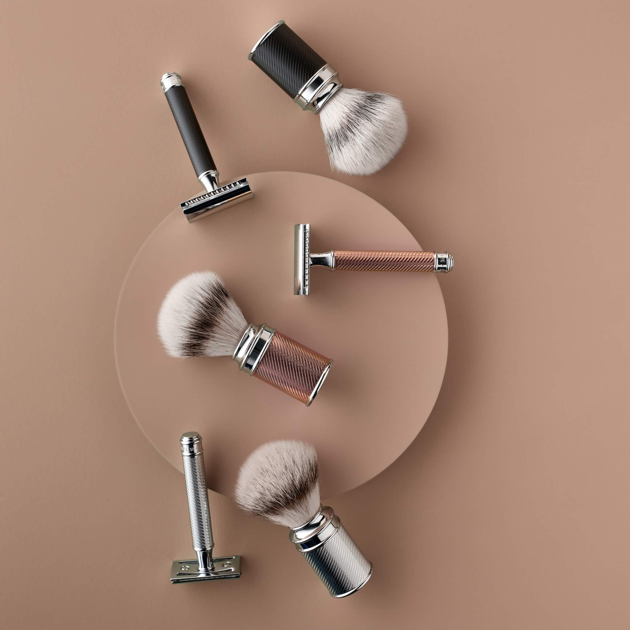 Silvertip Fibre® shaving brush, 21 mm, Traditional, Rosegold